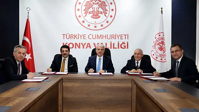 Karapınar'a yapılacak anaokulunun protokolü imzalandı