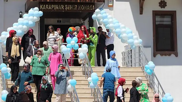Karapınar'da Halk Eğitim Merkezi kursiyerlerinin sergisi açıldı