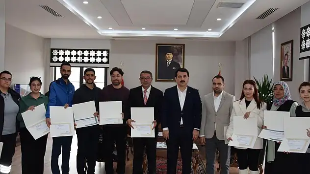 Karapınar'da örnek olan projeye başarı belgesi