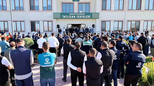 Karatay'da bayram sonrası ilk mesai: Başkan Kılca personelle bayramlaştı