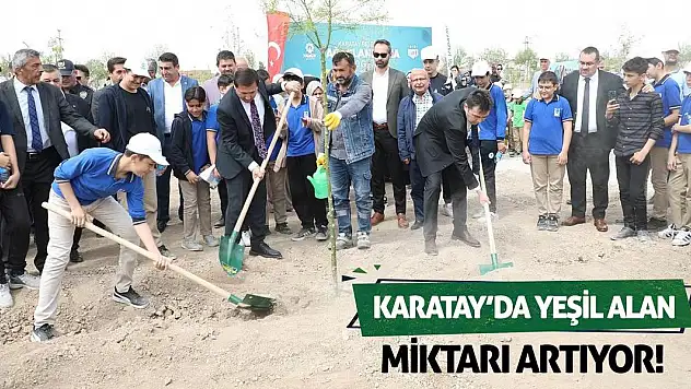 Karatay'da Yeşil Alan Miktarı Artıyor