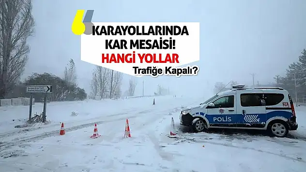 Karayollarında Kar Mesaisi! Hangi Yollar Trafiğe Kapalı?