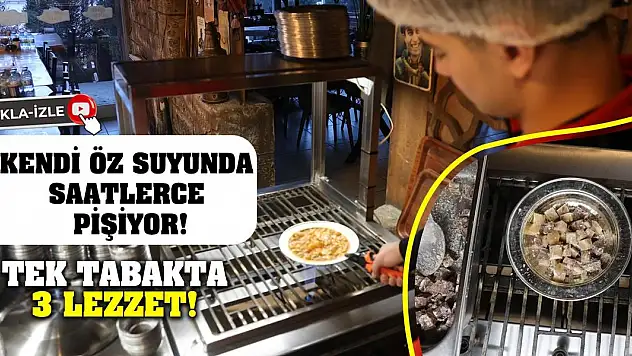 Kendi öz suyunda saatlerce pişiyor! Tek tabakta 3 lezzet!
