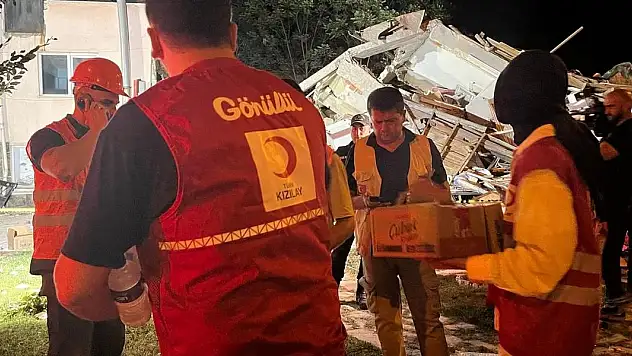 Kızılay'dan, afetzedelere beslenme desteği