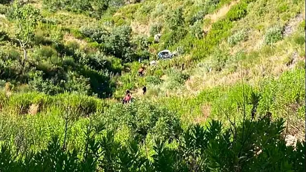 Kontrolden çıkan araç uçuruma yuvarlandı: 5 ölü, 2 yaralı