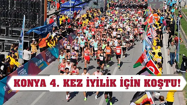 Konya 4. kez iyilik için koştu!