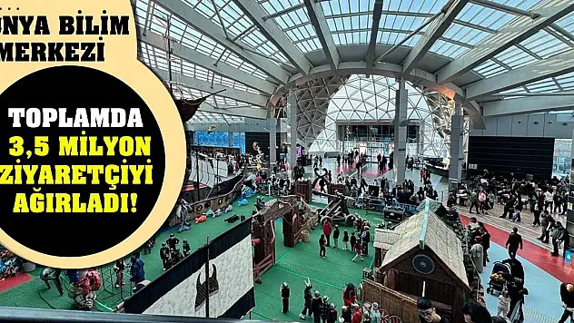 Konya Bilim Merkezi toplamda 3,5 milyon ziyaretçiyi ağırladı!