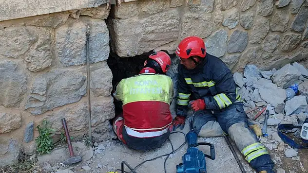 Konya'da 9 saat süren mucize kurtuluş!