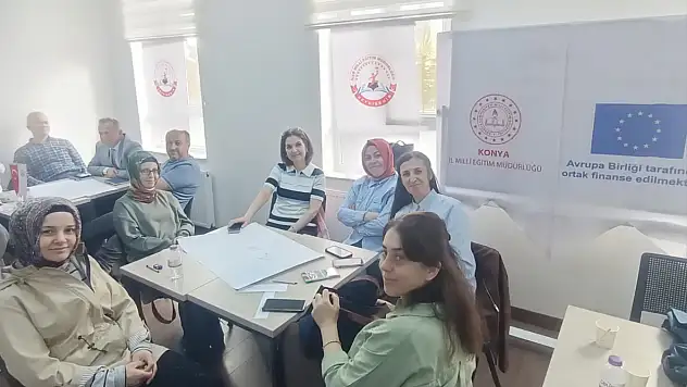 Konya'da AB projesi kapsamında öğretmenlere uygulamalı eğitim verildi