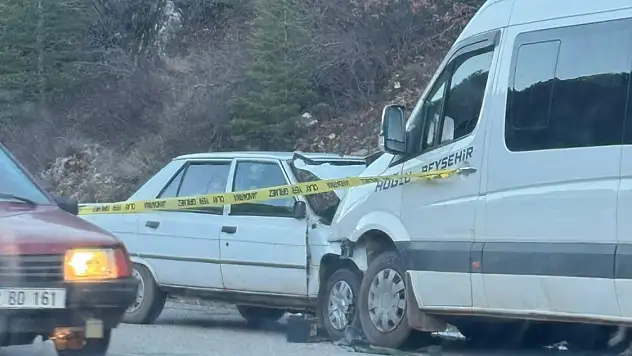 Konya'da acı kaza! 1 ölü, 1 yaralı
