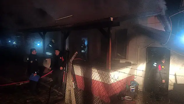 Konya'da bağ evinde çıkan yangın korkuttu!