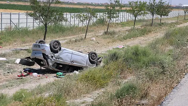Konya'da bir aileyi yıkan dehşet kaza! Takla atan otomobilde 8 yaşındaki çocuk öldü!