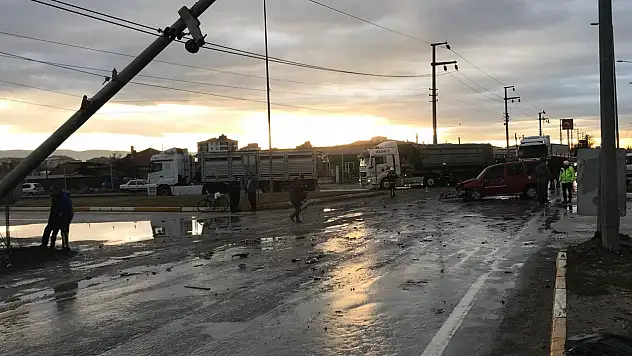 Konya'da feci kaza! 1 yaralı!
