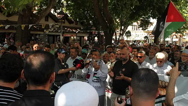 Konya'da Filistin Konvoyu'na destek açıklaması