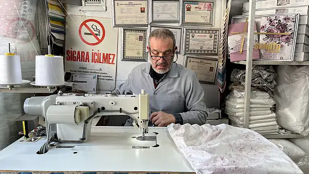 Konya'da iğneyle yazılan dört kuşaklık hikaye! Yün yorgan her dönem revaçta...