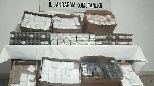 Konya'da jandarma göz açtırmadı: 1 ayda 186 bin dolu makaron ele geçirildi