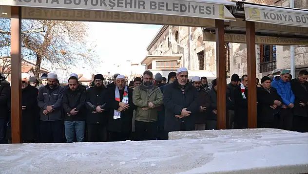 Konya'da Kassam Tugayları için gıyabi cenaze namazı kılındı