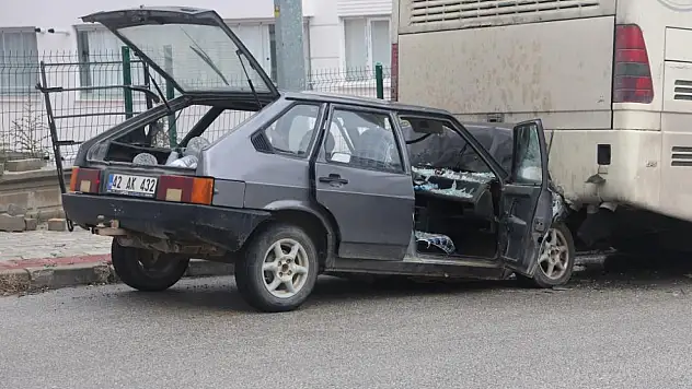 Konya'da korkutan kaza! Otomobil hurdaya döndü: 1 yaralı