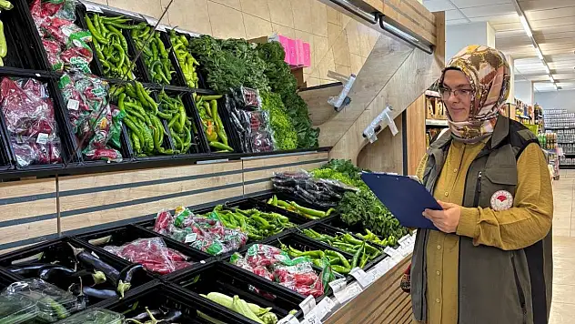 Konya'da marketlerde tarımsal ürün fiyatları denetlendi