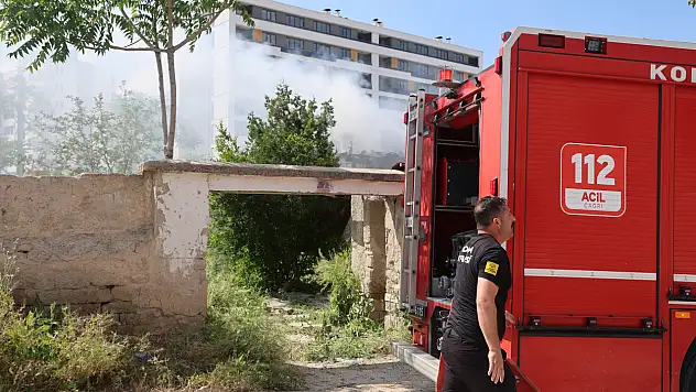 Konya'da müstakil evde korkutan yangın! Ekipler seferber oldu