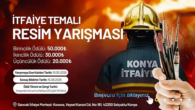 Konya'da ödüllü resim yarışması için başvurular başladı