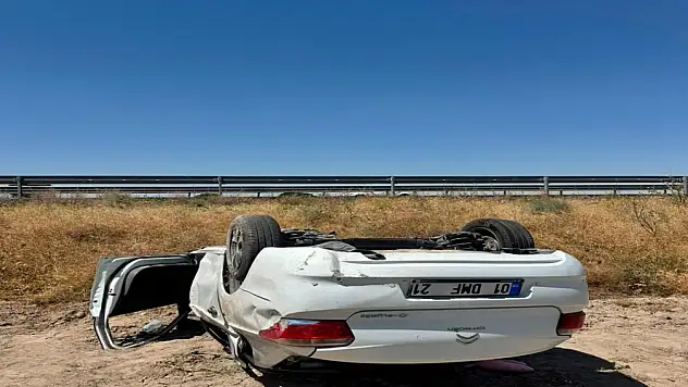 Konya'da otomobil takla attı: Aynı aileden 5 kişi yaralı!