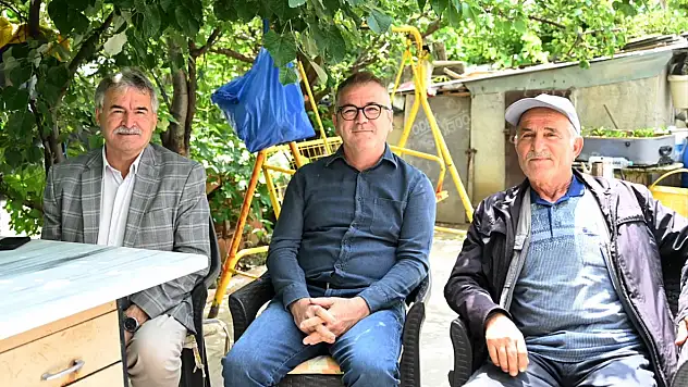 Konya'da şehit babalarına anlamlı ziyaret!