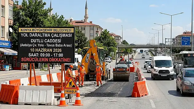 Konya'da sürücülere kritik uyarı! O güzergahta trafik daraltma olacak!