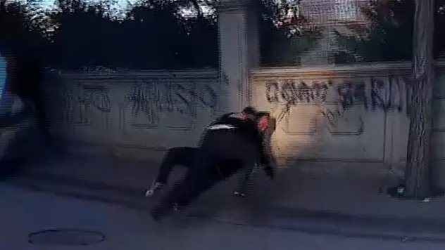 Konya'da trafik kavgasında kask kamerası kayıttaydı: Yumruklar havada uçuştu!