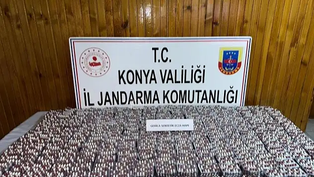Konya'da zehir operasyonu: 1,7 milyon liralık sentetik ecza ele geçirildi!