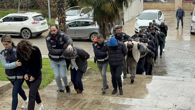 Konya dahil 13 ilde organize suç örgütü deşifre edildi! 13 şüpheli adliyede