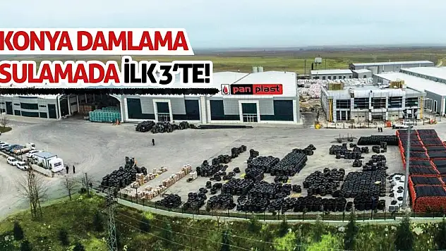 Konya Damlama Sulamada İlk 3'te!