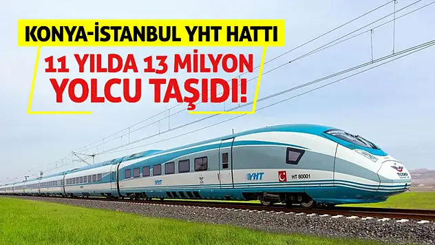 Konya-İstanbul YHT Hattı 11 Yılda 13 Milyon Yolcu Taşıdı!