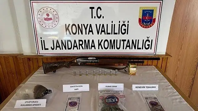 Konya Jandarması'ndan Uyuşturucuya Büyük Darbe! 1 Kişi Tutuklu
