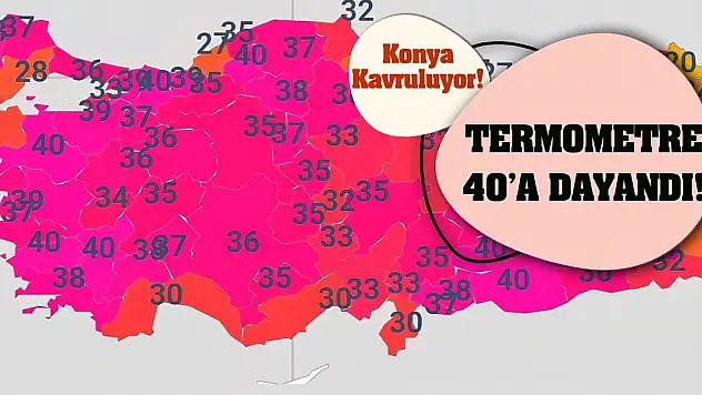 Konya Kavruluyor! Termometreler 40'a Dayandı!
