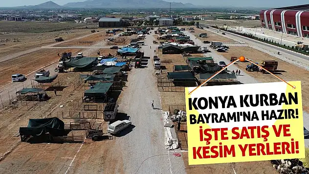 Konya Kurban Bayramı'na Hazır! İşte Satış ve Kesim Yerleri!