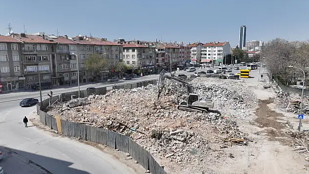 Konya'nın kalbinde dev yıkım tamamlandı! Beşyol Kavşağı nefes alacak