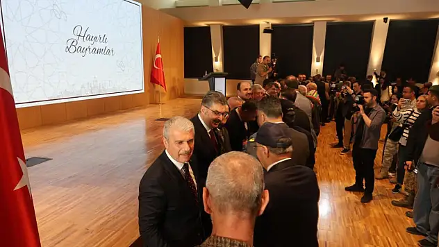 Konya protokolü bayramlaşmak için bir araya geldi