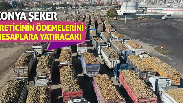 Konya Şeker Üreticinin Ödemelerini Hesaplara Yatıracak!