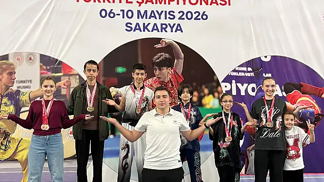 Konya takımı Wushu Kung Fu Türkiye Şampiyonası'na damga vurdu!
