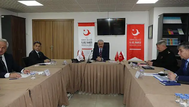 Konya Valisi Akın, İl Göç İdaresi'nde Toplantı Gerçekleştirdi!