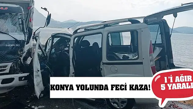 Konya Yolunda Feci Kaza! 5 Yaralı!