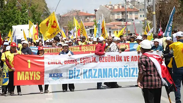 Konya'da 1 Mayıs sendikaların katılımıyla kutlandı