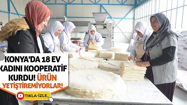 Konya'da 18 Ev Kadını Kooperatif Kurdu! Ürün Yetiştiremiyorlar!