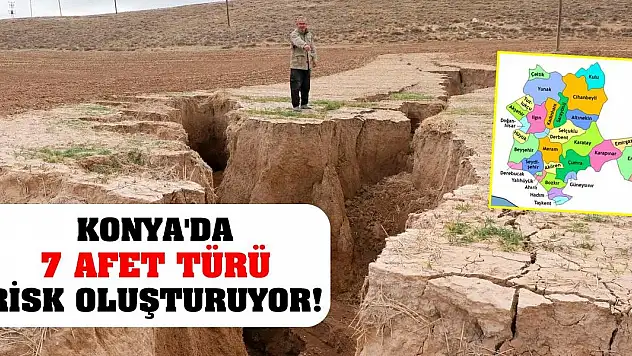 Konya'da 7 Afet Türü Risk Oluşturuyor!