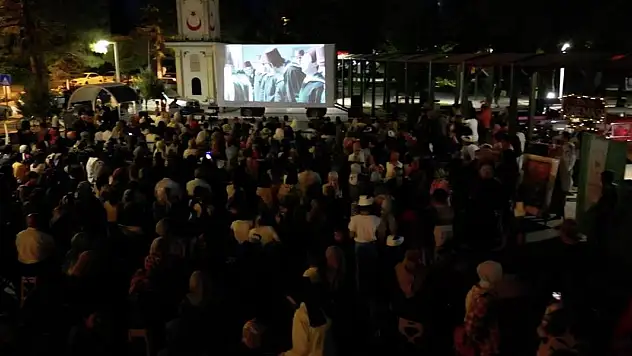 Konya'da açık hava sineması etkinliği yapıldı