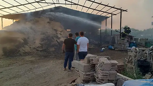 Konya'da Alevler Ahırı Sardı