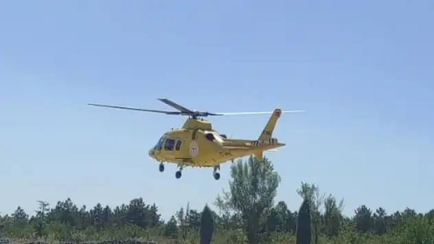 Konya'da ambulans helikopter bebek için havalandı