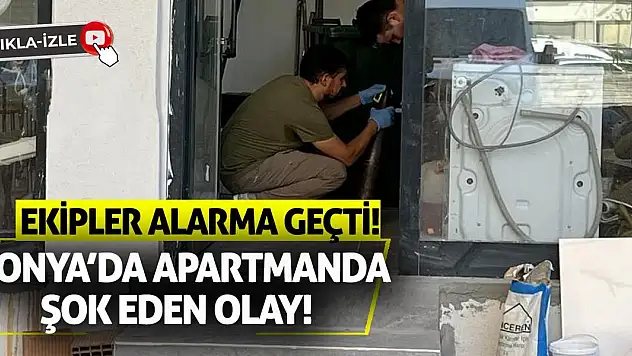 Konya'da Apartmanda Şok Eden Olay! Ekipler Alarma Geçti!