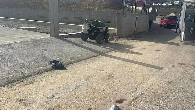 Konya'da ATV motoru devrildi! 1 yaralı!
